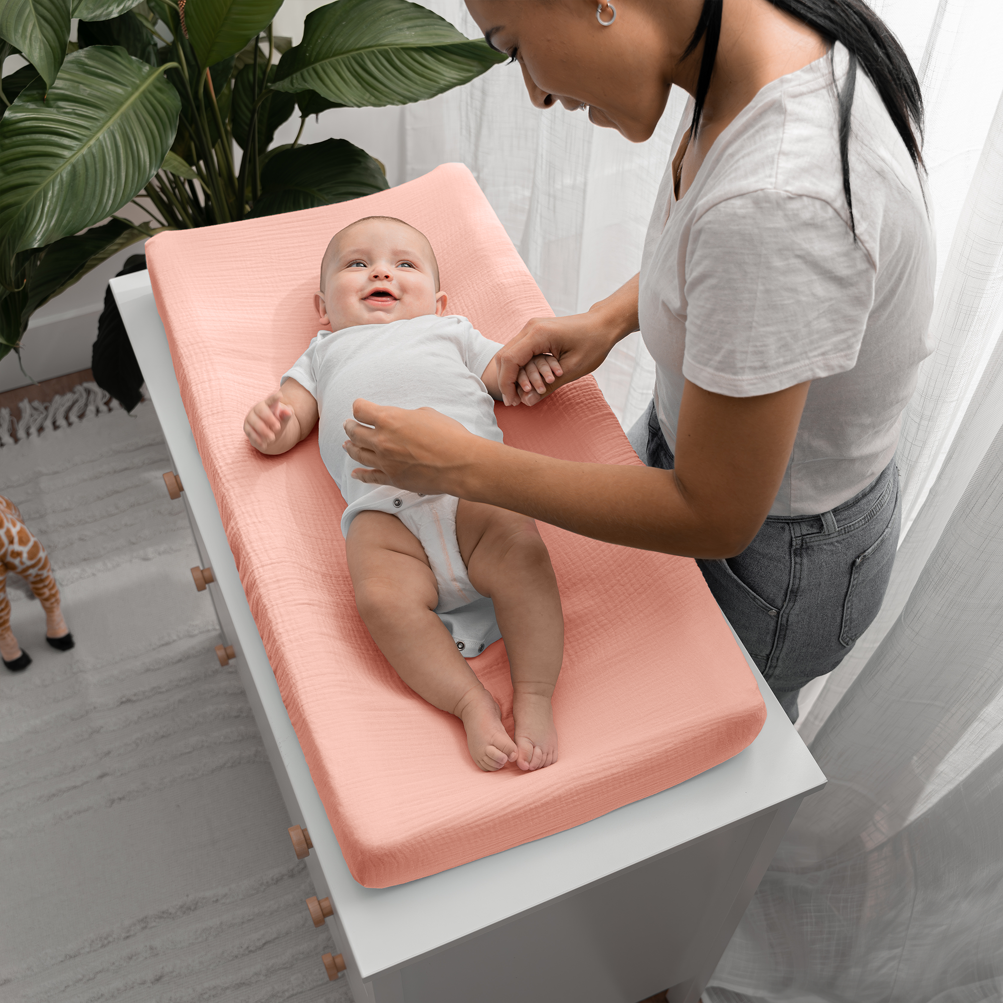 Comfy Cubs - Wholesale Changing Mat/Pad Cover - Baby - Muslin Fitted Changing Pad Cover Universal Fit by Comfy Cubs17