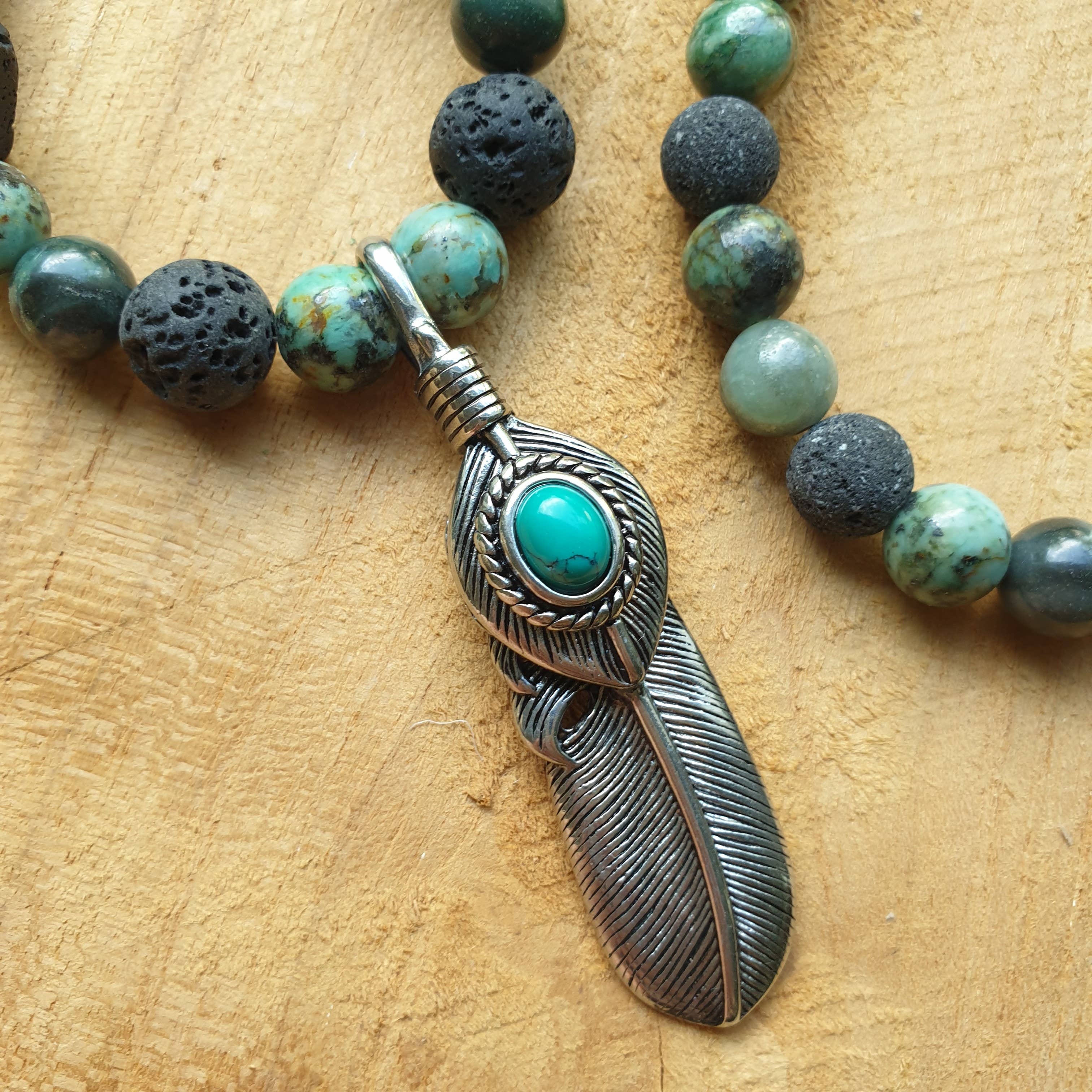 Lapiseum - Wholesale Beaded/Pearl Necklace - Indian Dreams men's necklace3