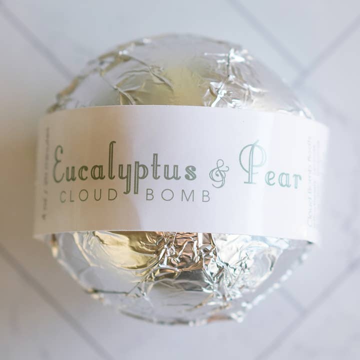 Bombe pour le bain/nuage - Eucalyptus et poire pour la vente par Bonnie Skincare