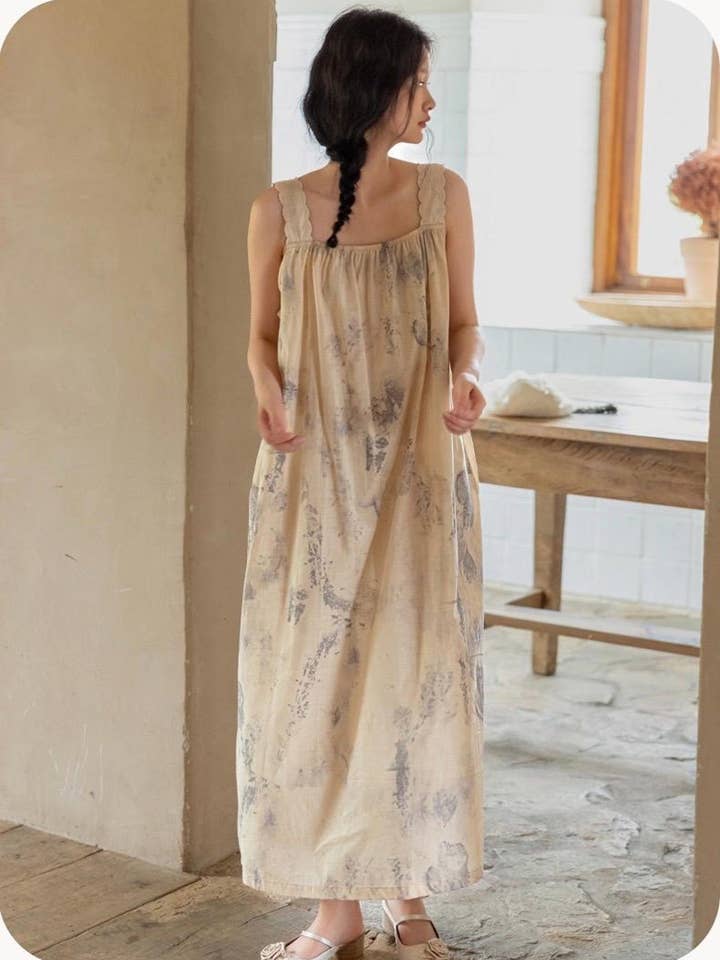 Lian Home - Wholesale Robe - Women's - 100%Cotton Robe, Tie-Dye Sustainable Bamboo Cotton Loungwear