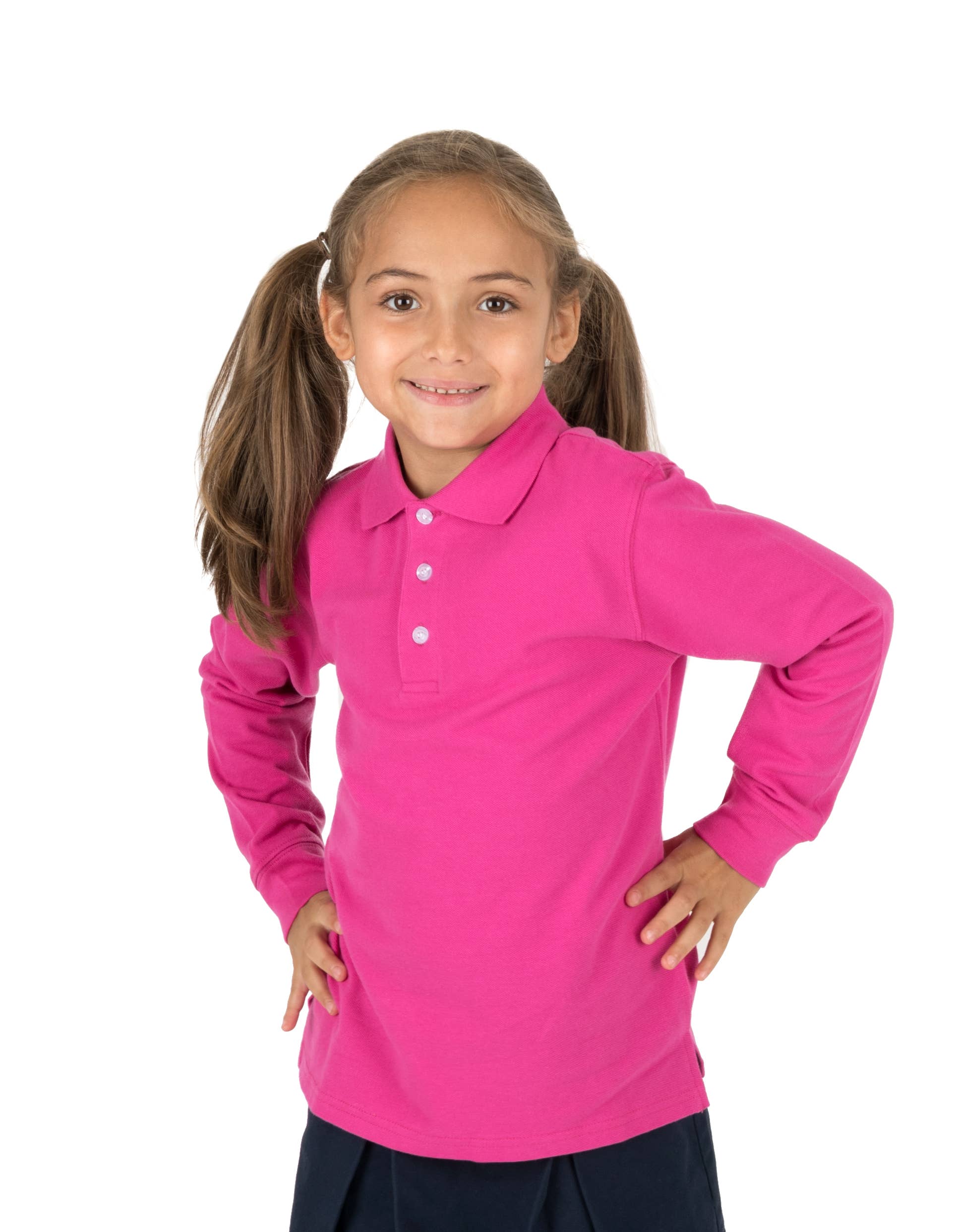 Leveret Pajamas – wholesale T-shirt – Kids – Kids Boys Long Sleeve Cotton Polo Shirt14