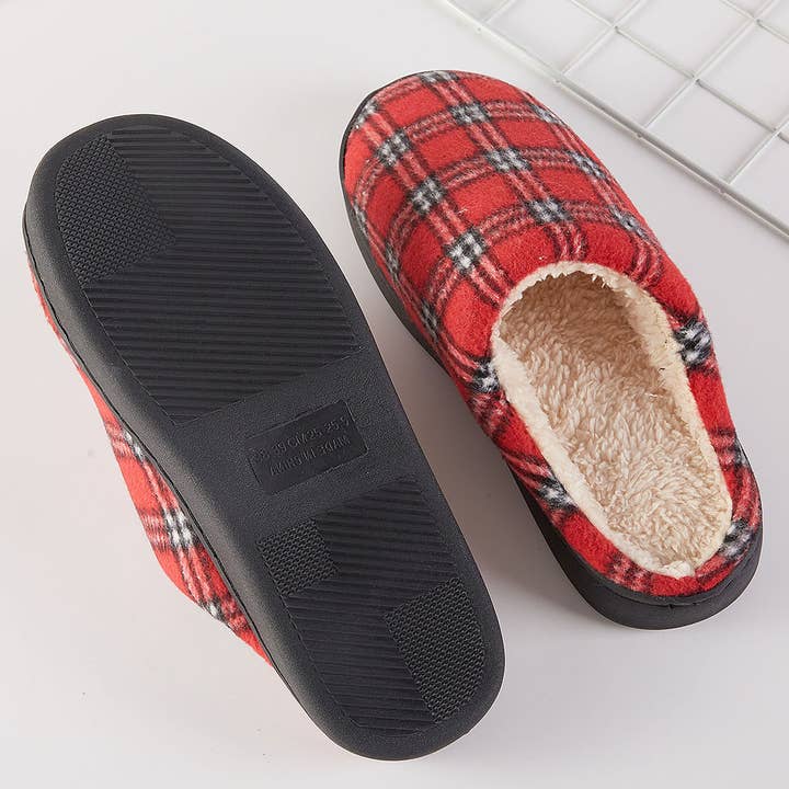 3AM BY H&D ACCESSORIES - Wholesale Slippers - Women's - Cozy Plaid Slippers10