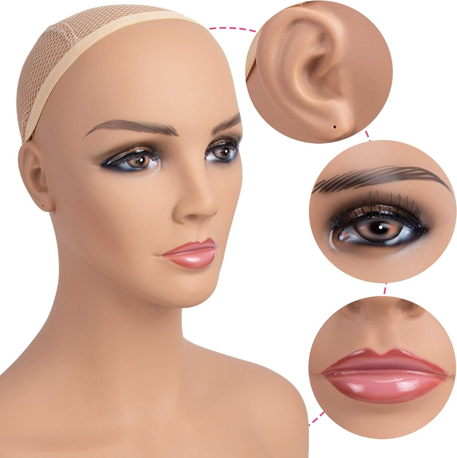 A1 PACIFIC INC. – wholesale Mannequin – Realistic Mannequin Head Bust Wig Display and Styling CM-BS 1