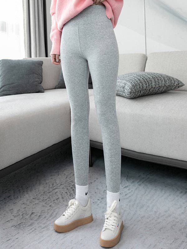 UZ Wholesale Store - Wholesale Fashion Leggings - Women's - Simple Skinny Leg Keep Warm Solid Color Leggings3