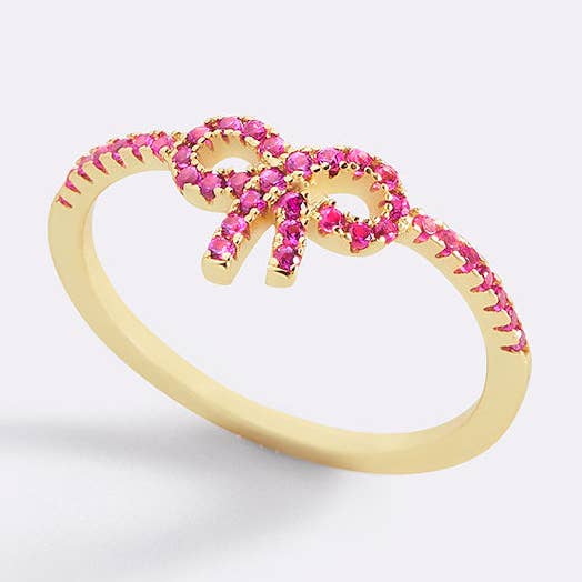 Mint & Lily - Wholesale Multi-Stone Ring - Pave Bow Ring0