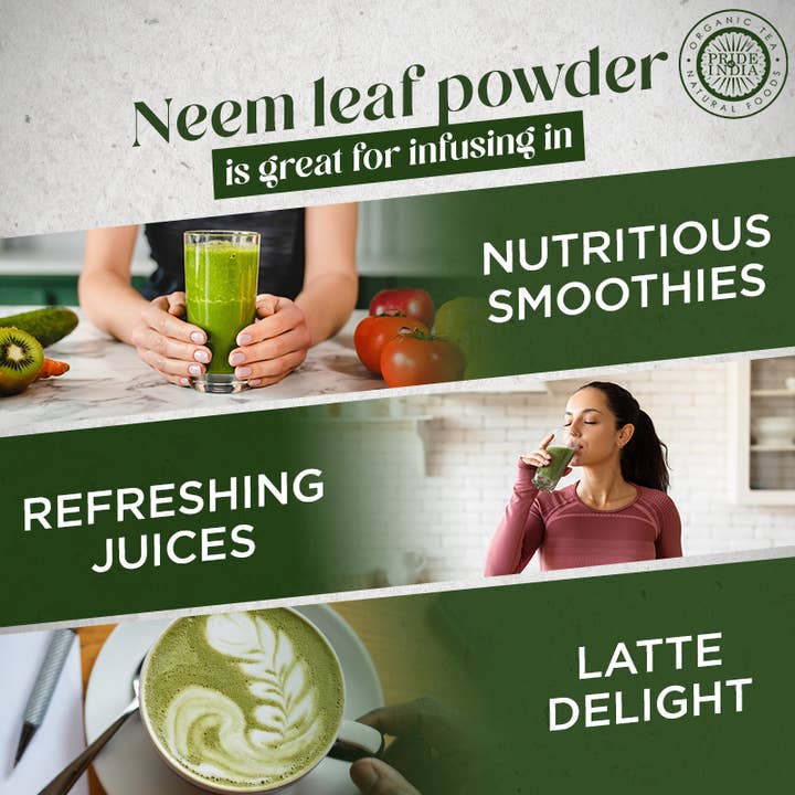 PRIDE INDIA BRANDS - Wholesale Herbs - Natural Neem/Margosa Herb Powder 8oz (227 gm)4