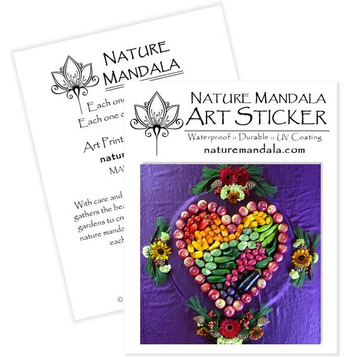 Nature Mandala Art - Wholesale Sticker - Nature / Flower Mandala Stickers :: 10 Designs13