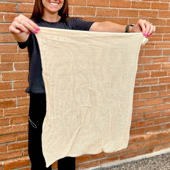 XL Cotton Delicates & Laundry Bag for wholesale by Bamboo Switch