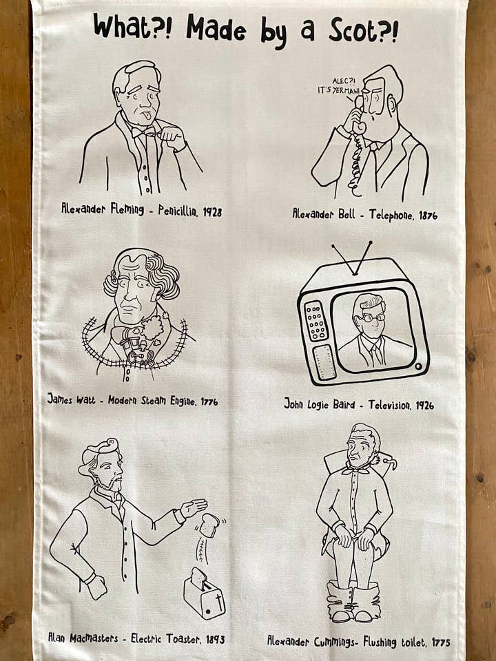 O que?! Feito por um escocês?! Toalha de chá por atacado de Jubbly Jock