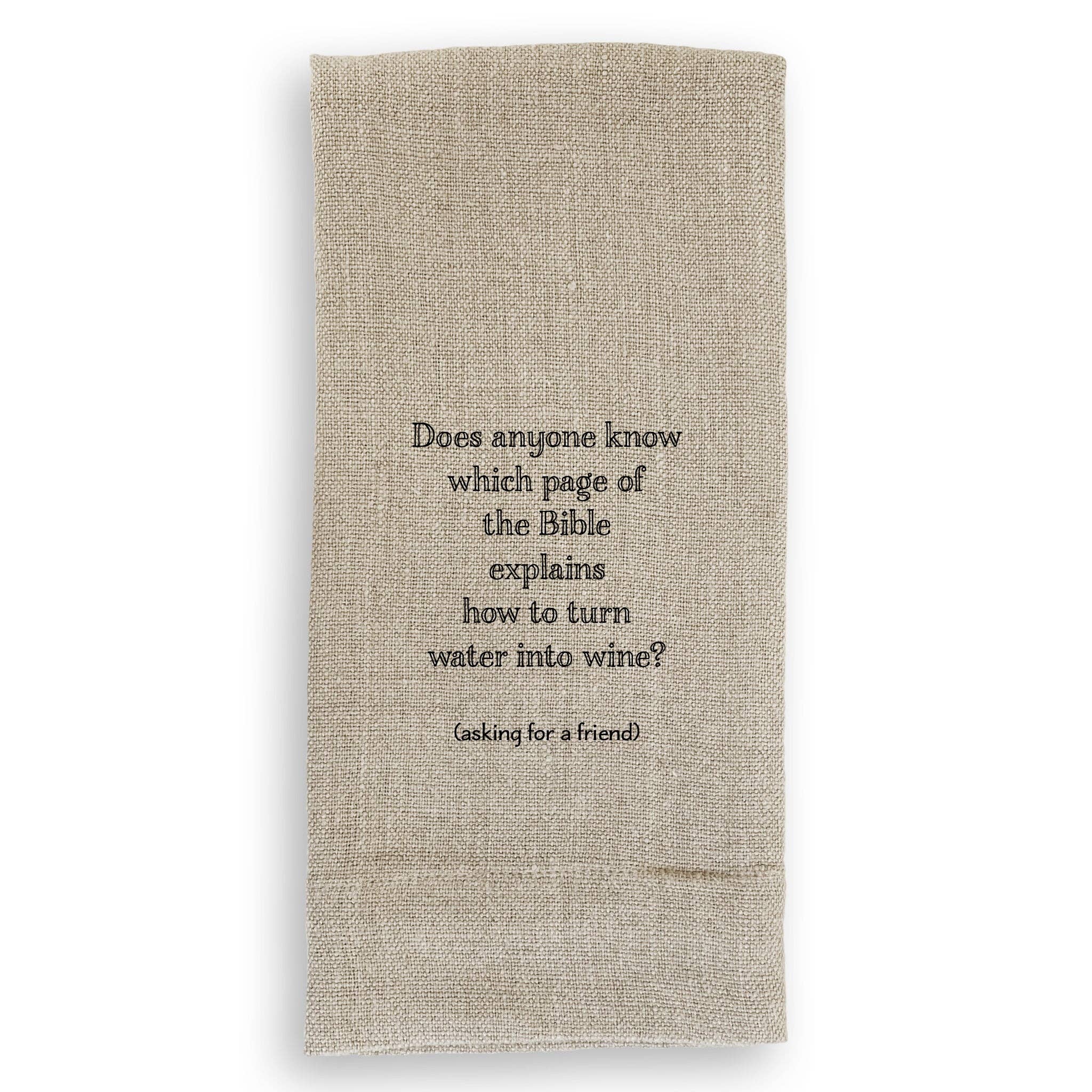 French Graffiti – wholesale Kökshandduk – Hur man förvandlar vatten till vin1