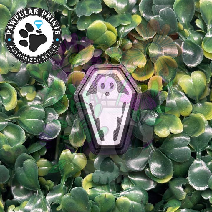 Ghost Coffin Fidget Clicker for wholesale by Vibrant Xpressions