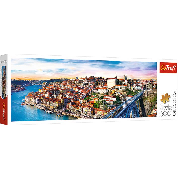 TREFL by Bridge Toys - Wholesale Puzzle - Adult - 500 Piece Panorama Trefl Jigsaw Puzzle, Porto, Portugal