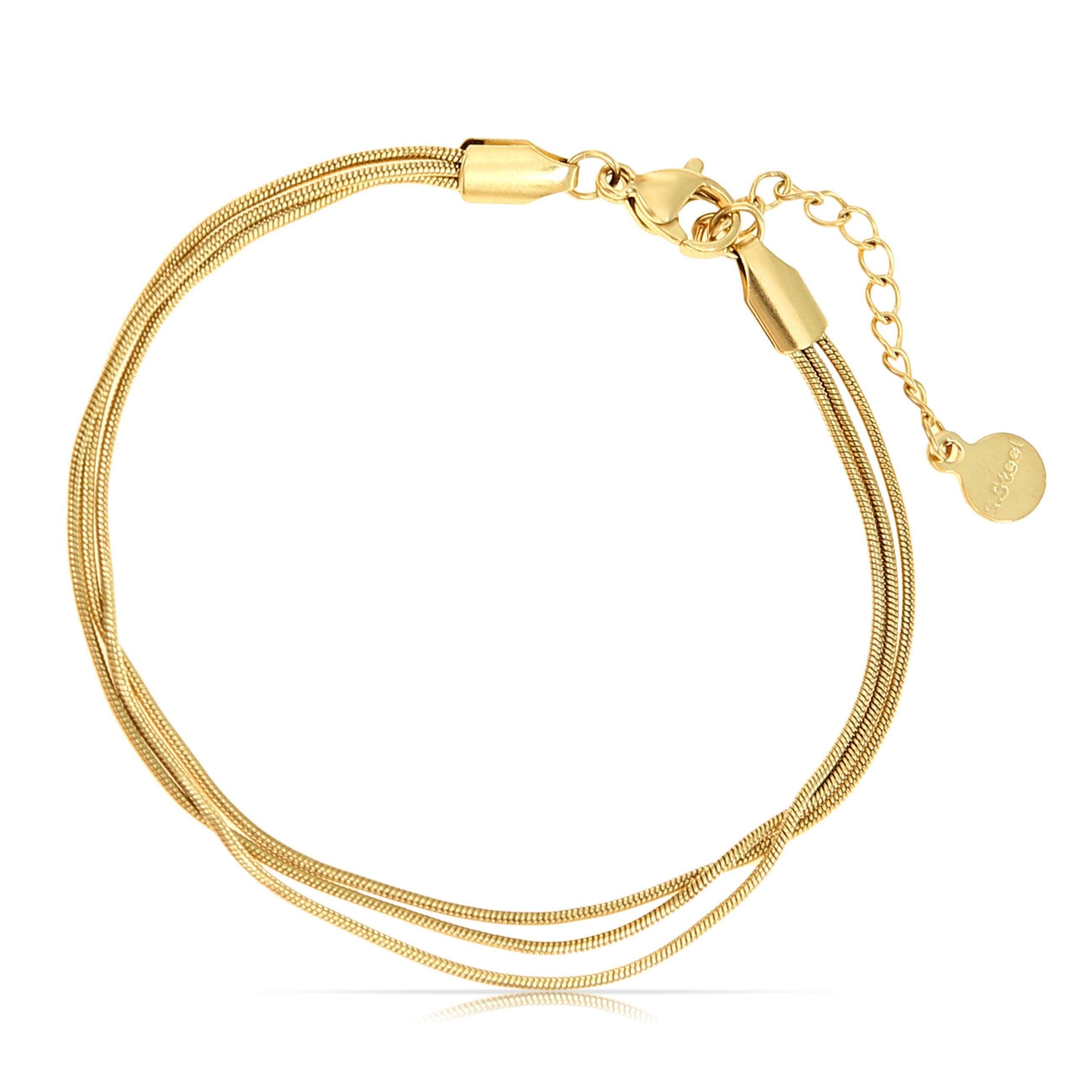 Made By Nami - Wholesale Link & Chain Bracelet - Layered Gold Bracelet1