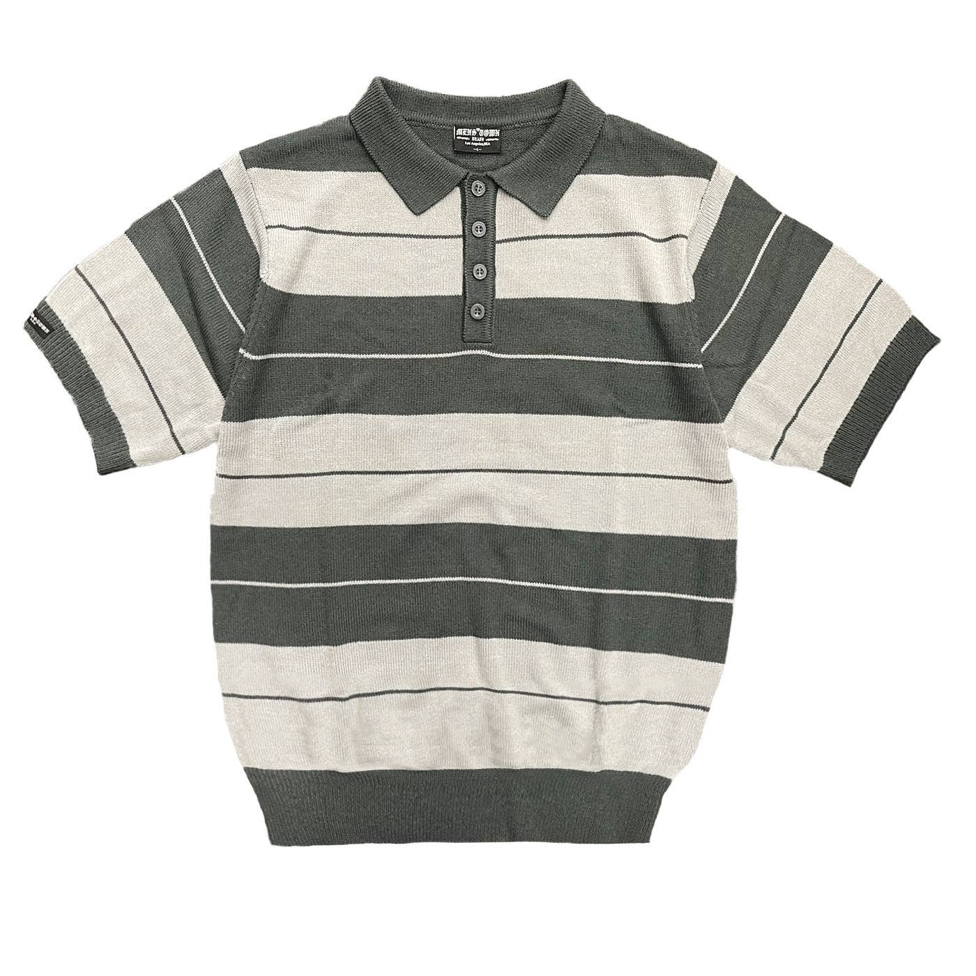 WEIV - Wholesale Polo - Men's - Charlie Brown Striped Knit 4 Button Polo Shirt12
