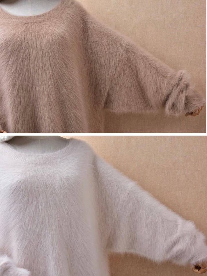 ROSYLEIA - Wholesale Tunic Sweater - Women's - Oversized Alpaca Wool Sweater19