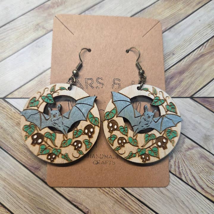 Flying Bat Earrings for wholesale by Mars & Me