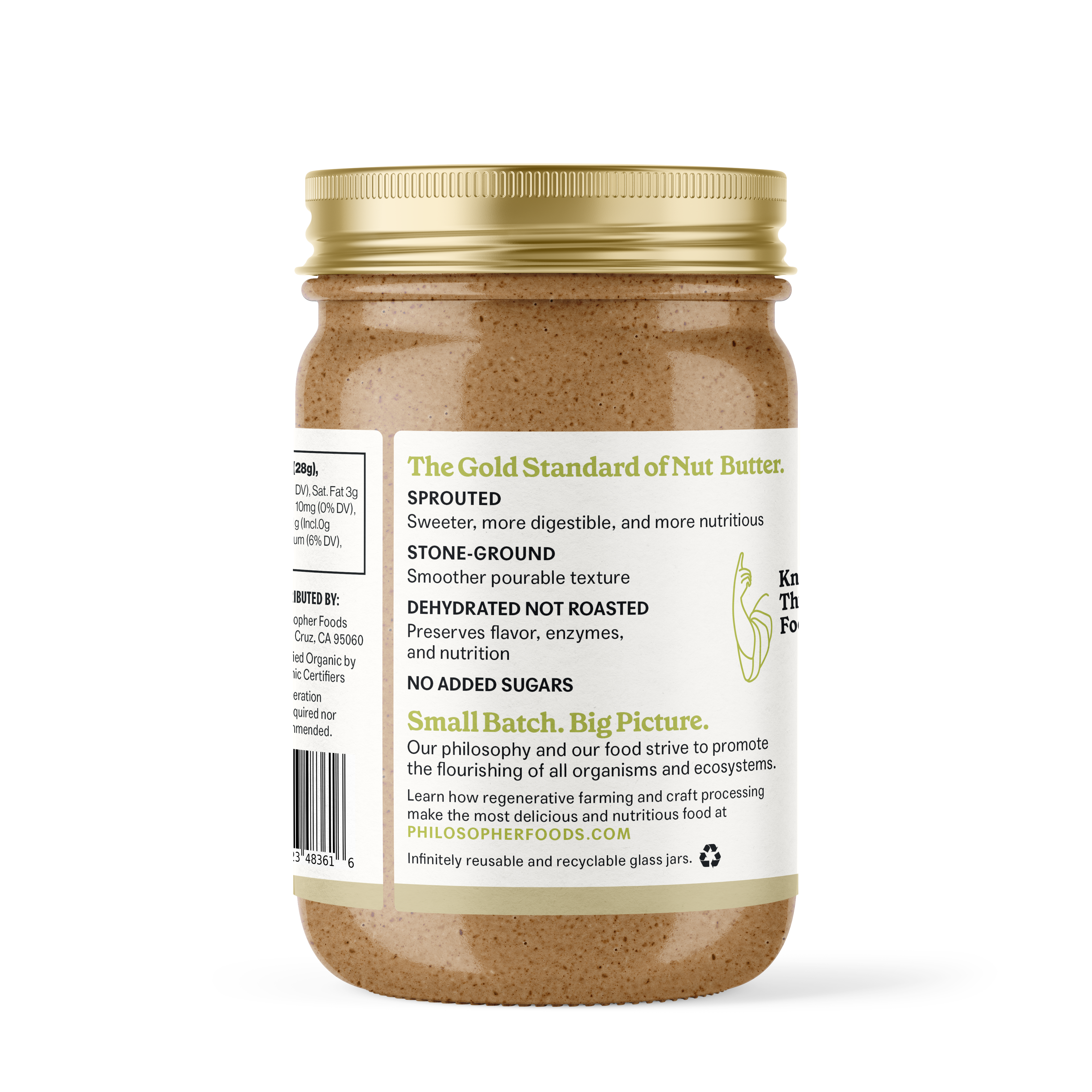 Philosopher Foods - Wholesale Nut Butter - Creamy Alchemy Sprouted Almond Butter 16oz1