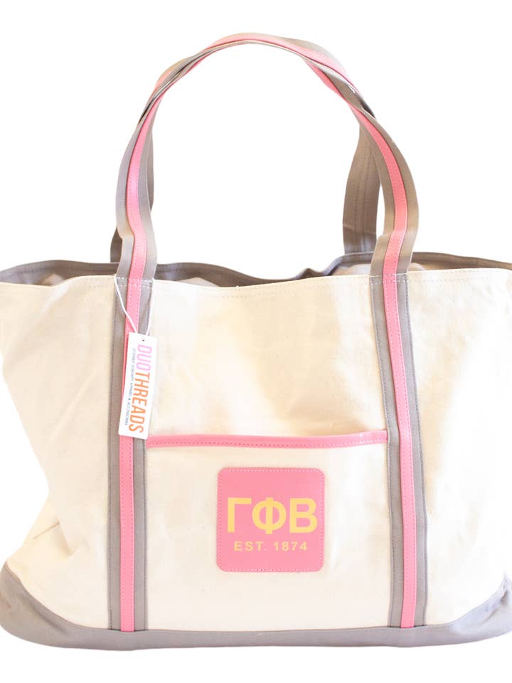 Gamma Phi Beta Weekender Sorority Tote for wholesale by Duo Threads