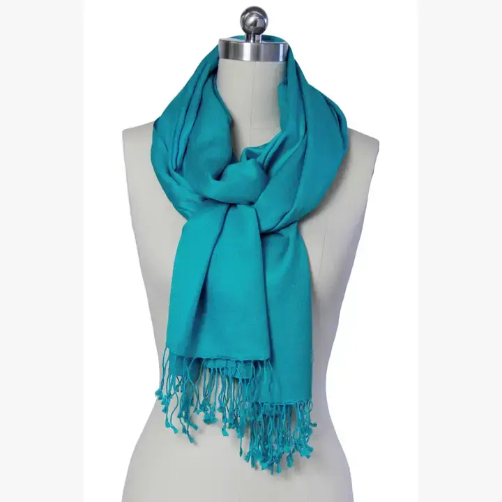 SAACHI - Wholesale Scarf - Women's - Cashmere Silk A Scarf With Eyelash Fringe23