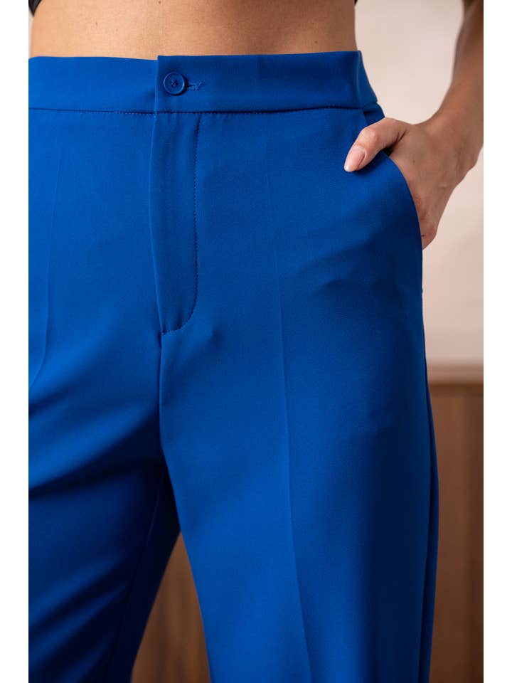 Attentif Paris – wholesale Byxor - Dam – Solid raka byxor med hög midja54