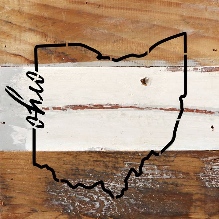 Second Nature by Hand - Vente Pancarte - État personnalisé avec mots de script, panneau en bois de 6 po x 6 po3