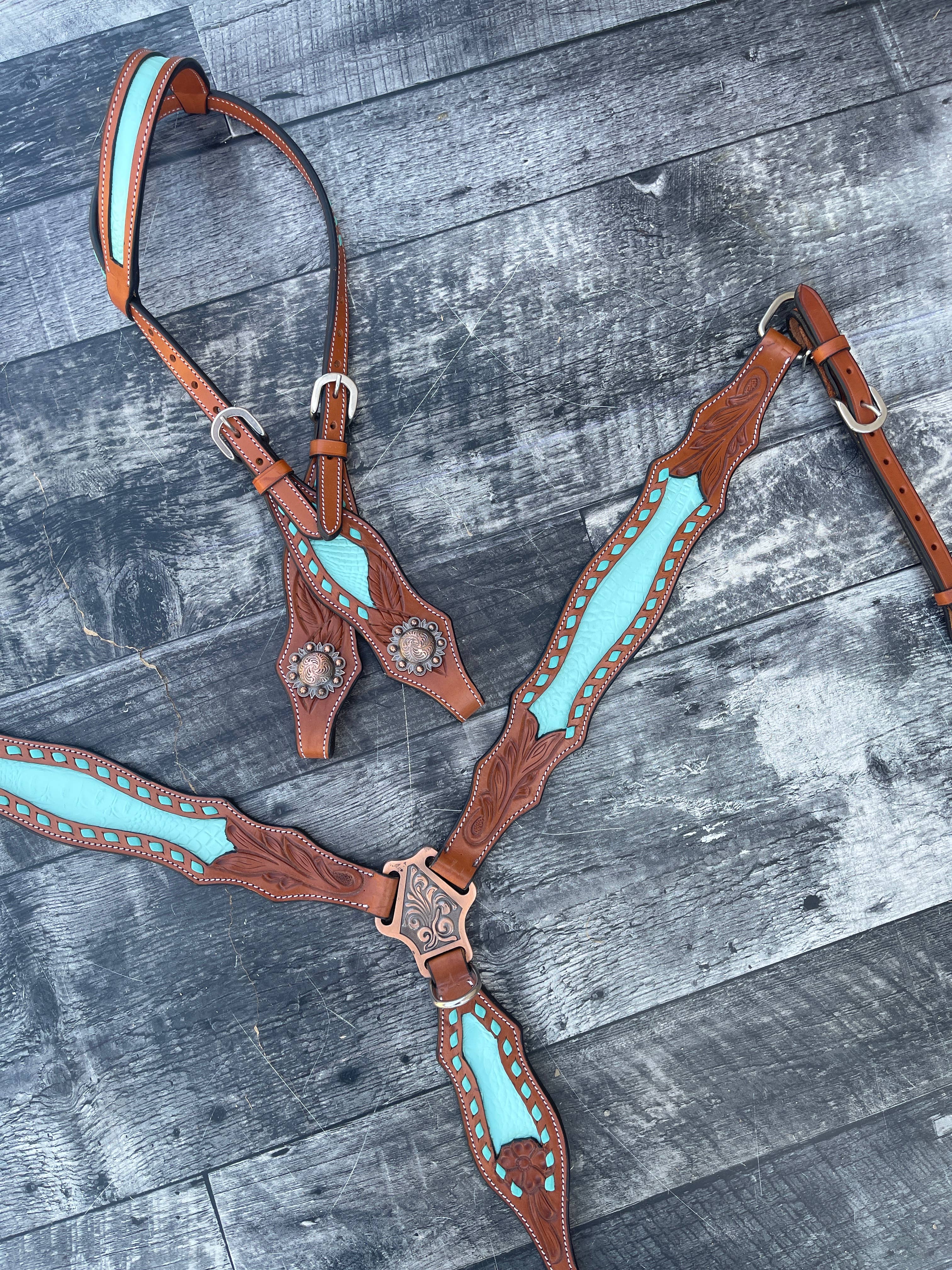 Schulz Equine - Wholesale Horseback Riding Gear - Bonanza Headstall and Breast Collar Set6