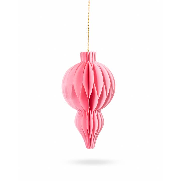 Harris Papieren Ornament Roze 4,5" voor wholesale door The Royal Standard