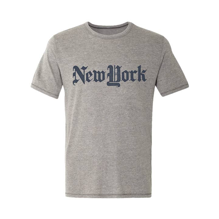 NORMAN ROSCOE - Wholesale Screen Printed T-Shirt - Unisex - New York Classic NY Times - New York City T-Shirt (NYC Touristee)0
