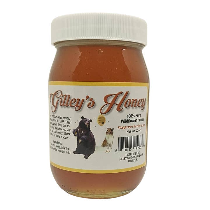 Gilley's 22oz Wildflower Honey for wholesale by Ironpath Distributors