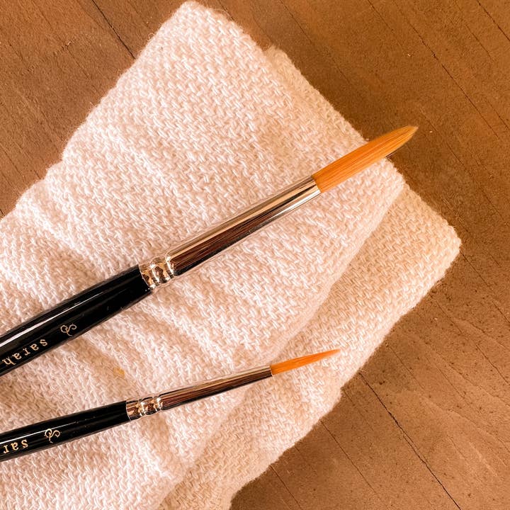 Sarah Ruth Frey - Wholesale Paint/Wax Brush - Mixed Media Paintbrush Trio Set | Watercolor Brushes3