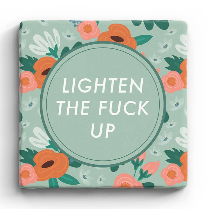 Lighten Up - Marble Coaster for wholesale by Paisley & Parsley