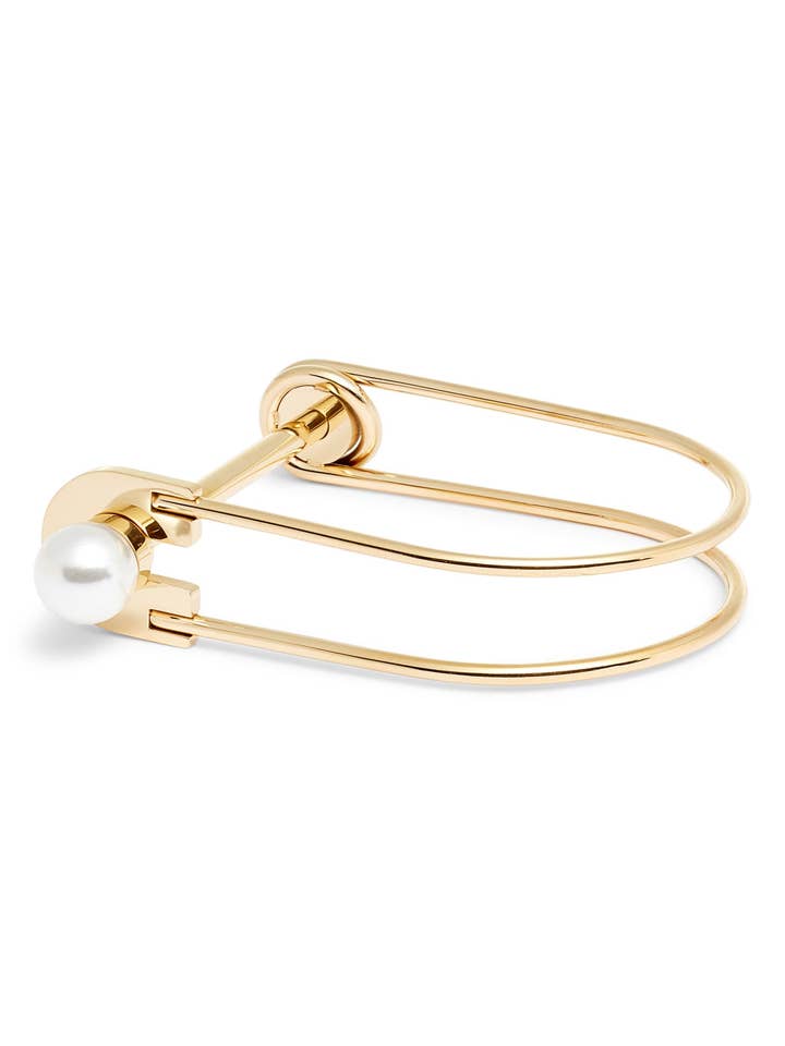 Pearl Lock Bangle for wholesale by Knotty Accessories