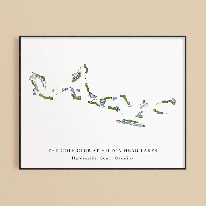 The Golf Club at Hilton Head Lakes Print for wholesale by ally aiken design