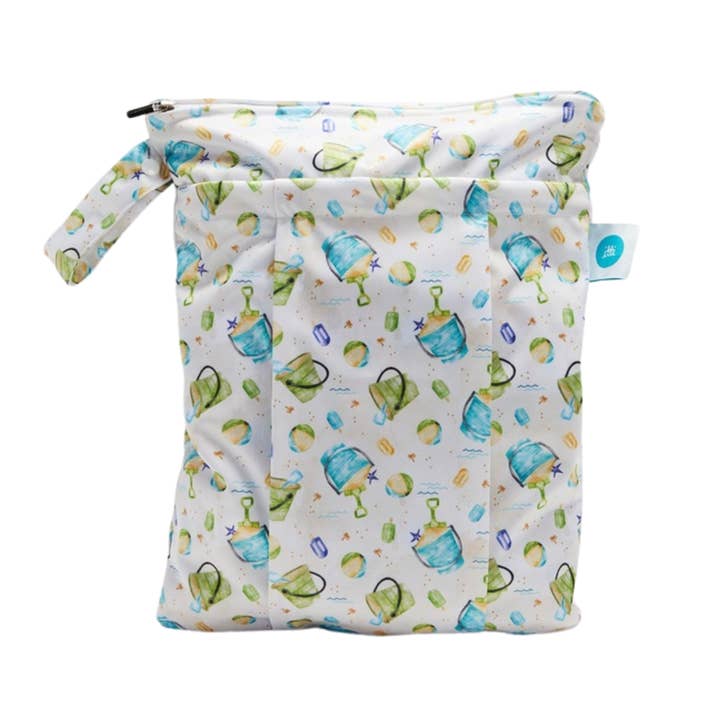 Itti - Wholesale Wet bag – Child & baby - Premium Double Pocket Wetbag Sand Castle