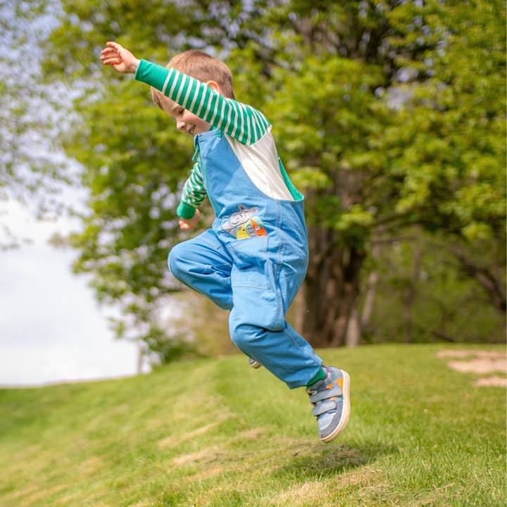 Ducky Zebra: Sustainable Kids' Clothes - Wholesale Overalls - Kids - 'More Moor!' Organic Cotton Kids Dungarees6