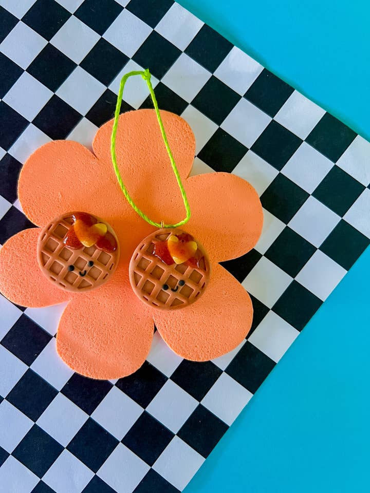 Larry | Waffle Magnet or Ornament for wholesale by Larry’s Waffle Shop