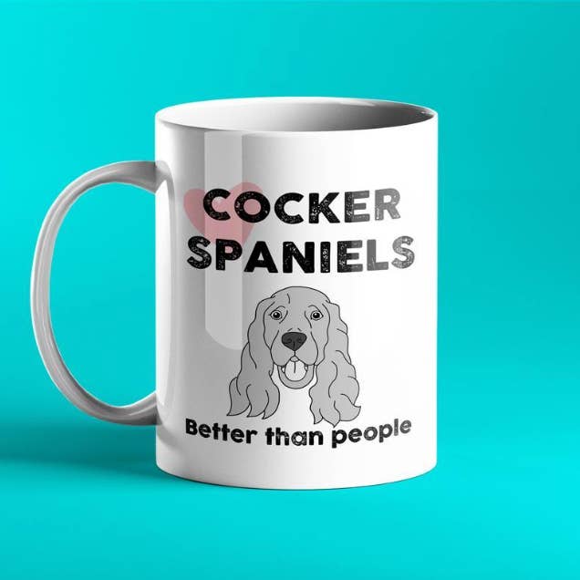 Cocker Spaniel Gift Mug for Dog Fans for wholesale by Prickly Cards