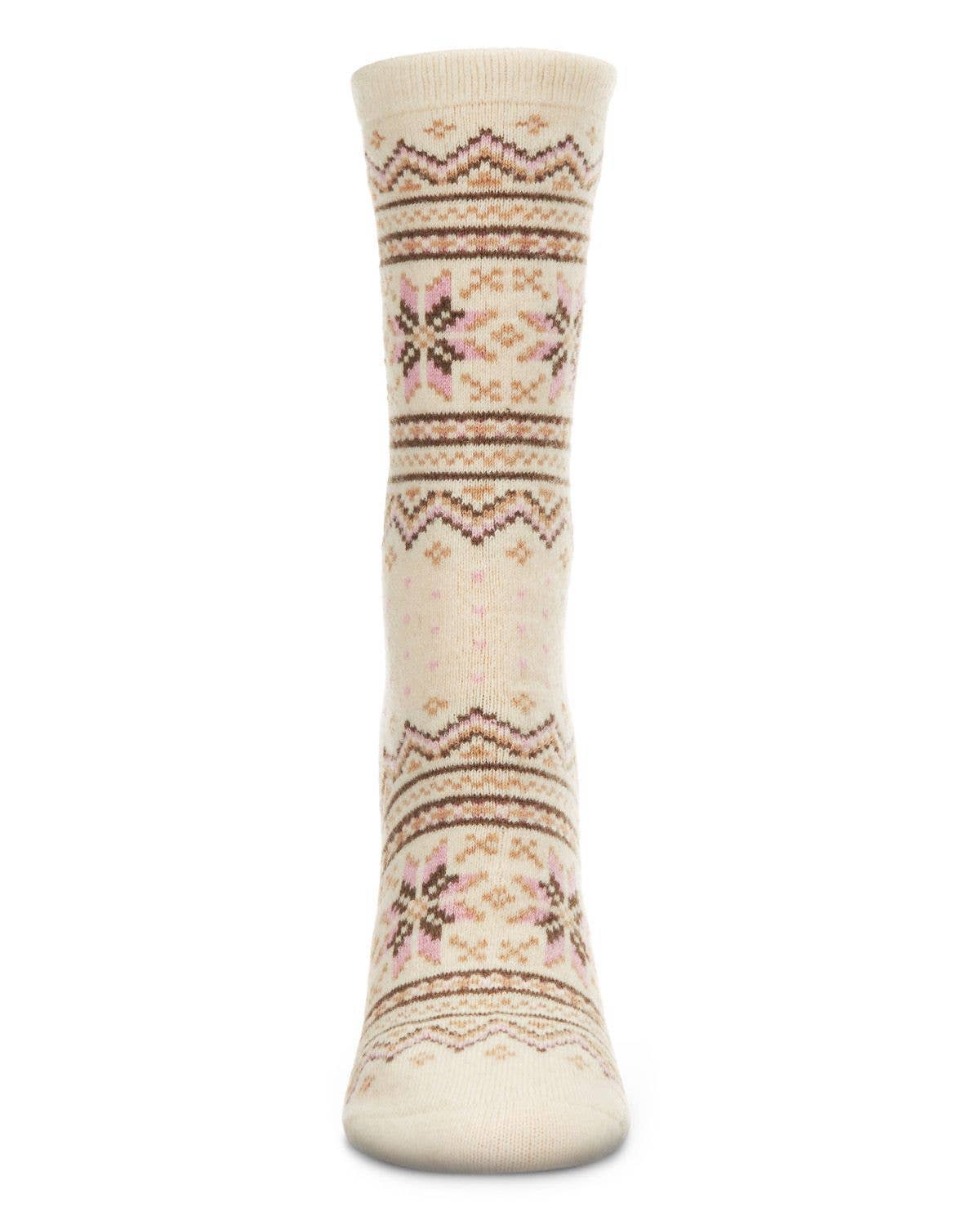 Infinity Classics International Inc. - Vente Chaussettes – femme - Pull en cachemire MeMoi Fairisle1