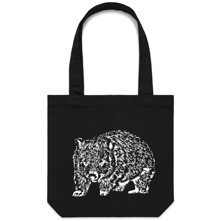 Wombat Canvas Tote Bag for wholesale by High Tees