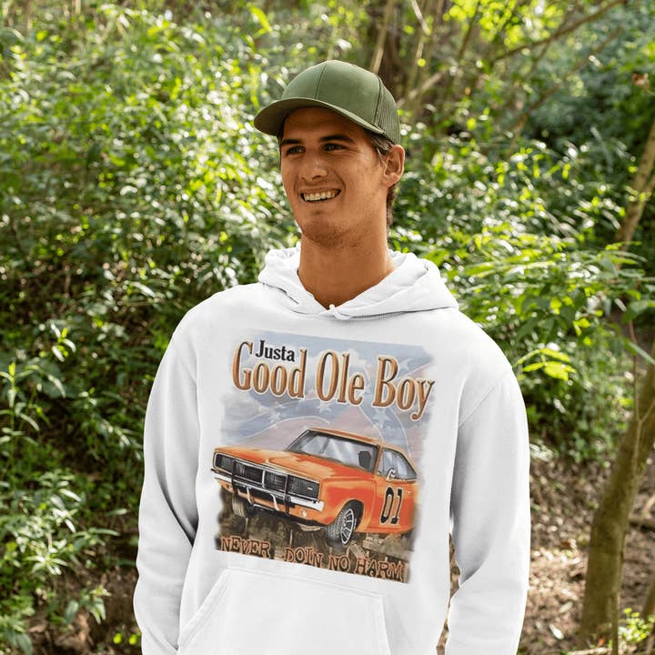 Sweat à capuche Good Ole Boy pour la vente par Carolina Moon