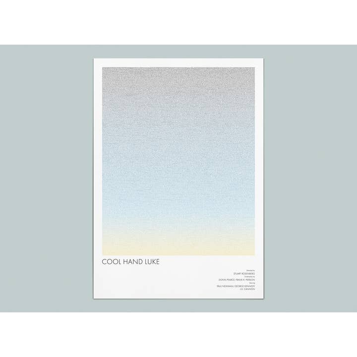 Cool Hand Luke Typographic Screenplay Art Print for wholesale by Fade Out Prints