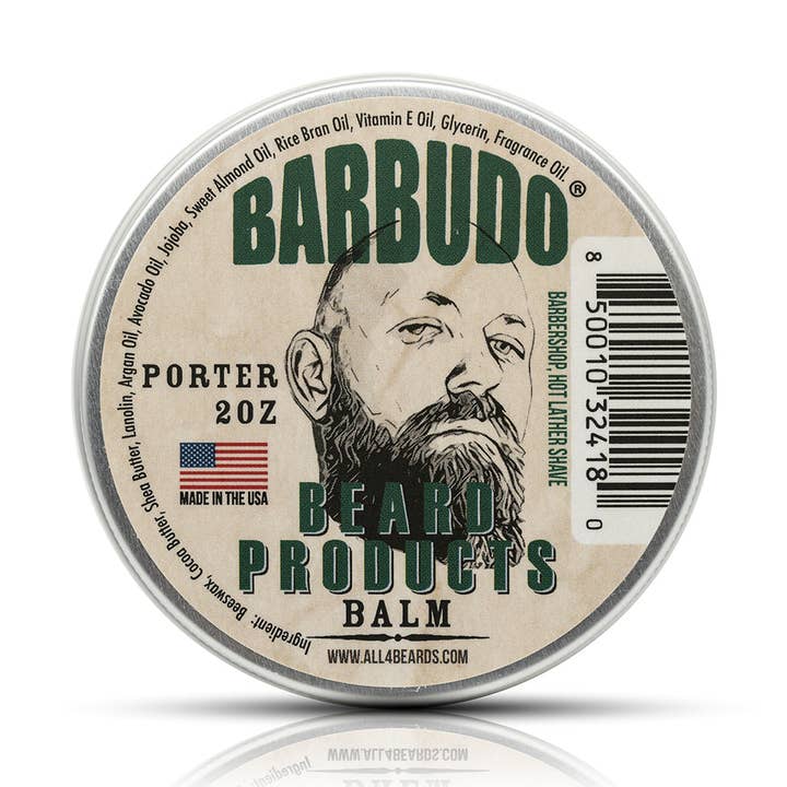 Barbudo Beard Products - Vendita all'ingrosso Prodotti per la barba - Porter Balm - Crema da Barba a Schiuma Calda0