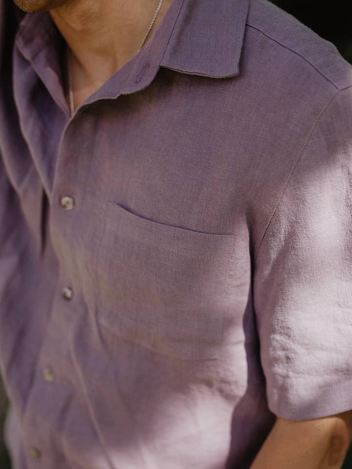 AmourLinen - Wholesale Button Down Shirt - Men's - Oversized linen shirt MAGNUS13