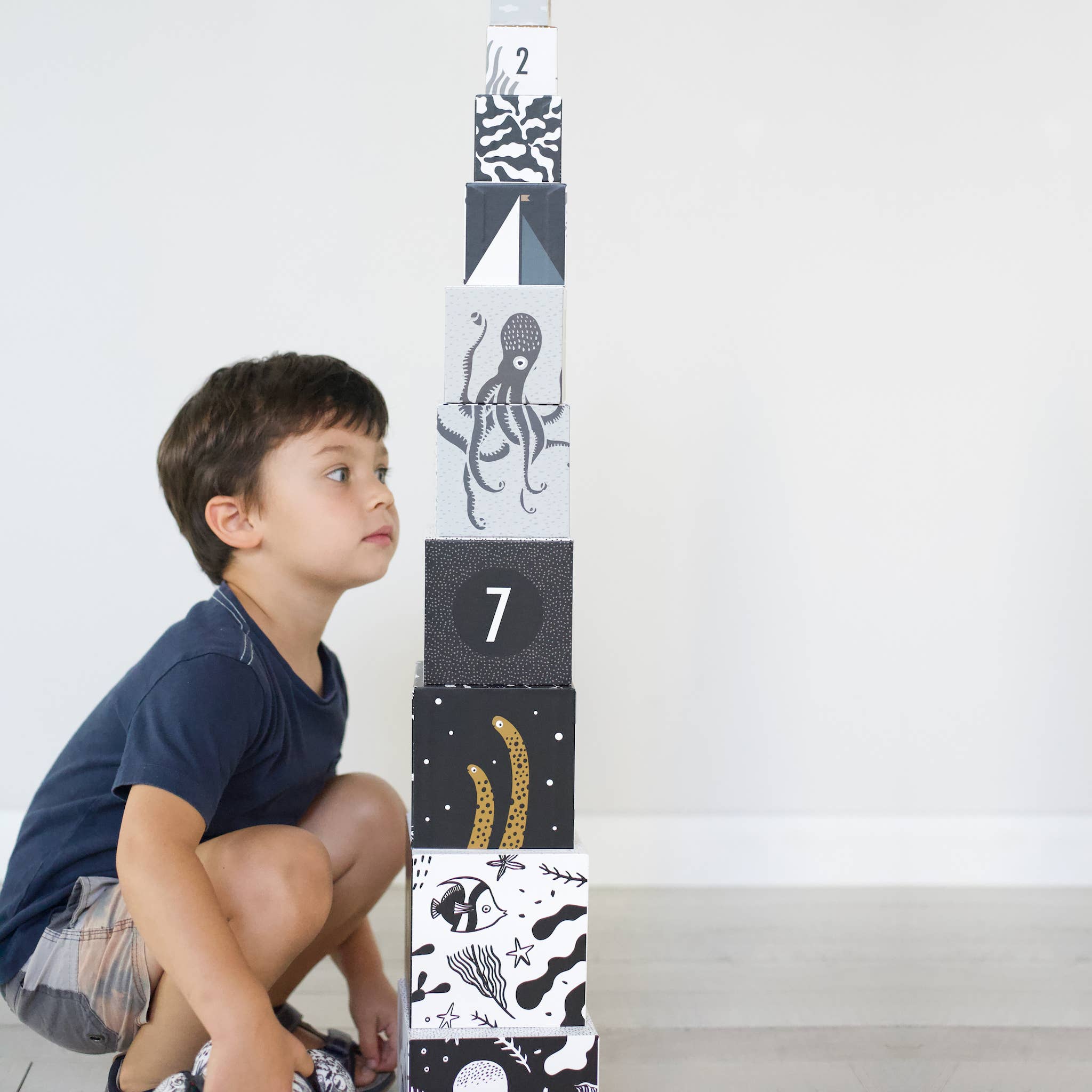 Wee Gallery - Wholesale Stacking Game - Nesting Blocks - Ocean Animals6