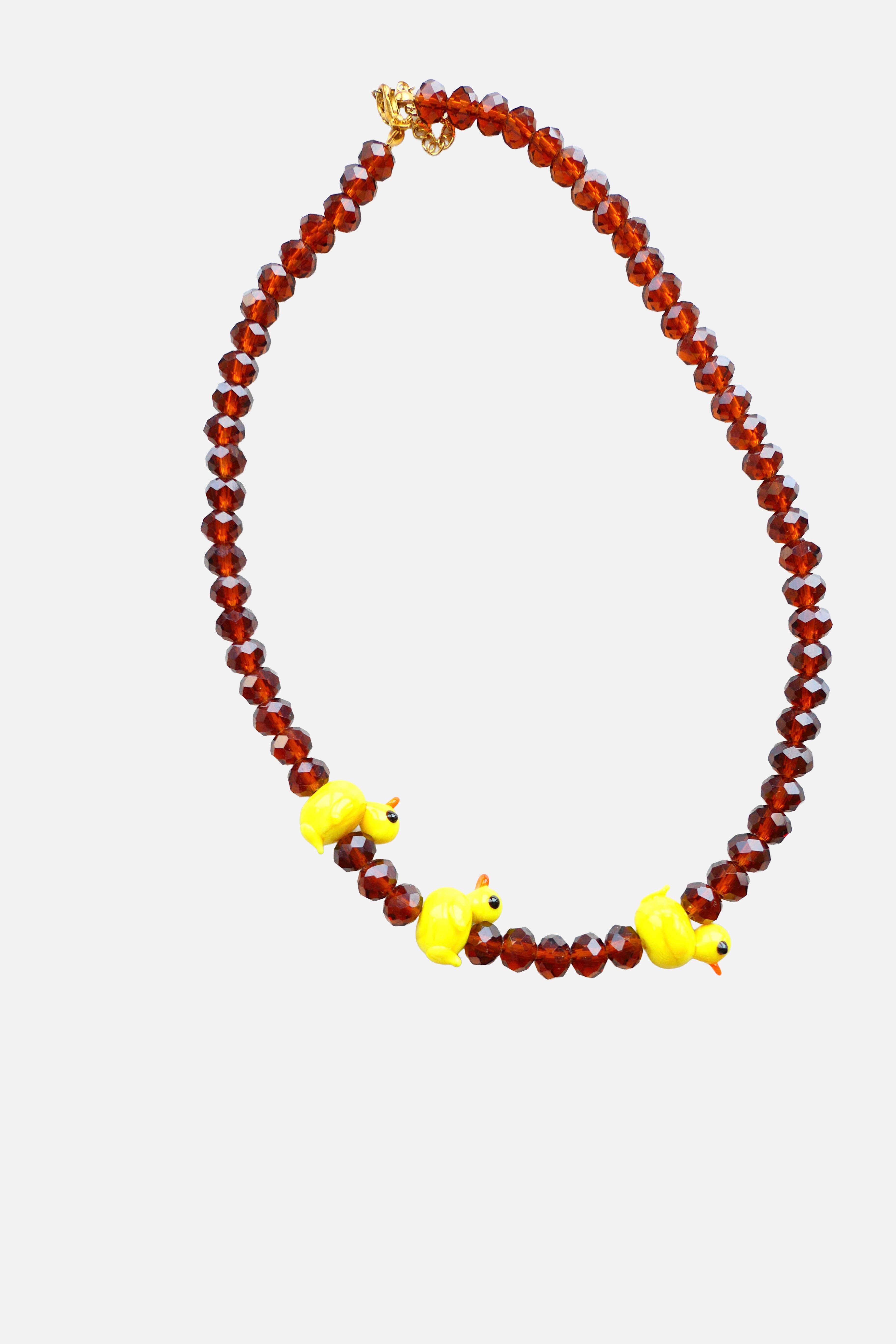 Le Club Olive - Wholesale Beaded/Pearl Necklace - 3 Patos & Missangas Castanhas2