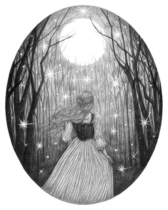 Caitlin McCarthy Art – Großhandel Kunstdruck – Der Wald Fine Art Print - Gothic Fantasy Illustration1