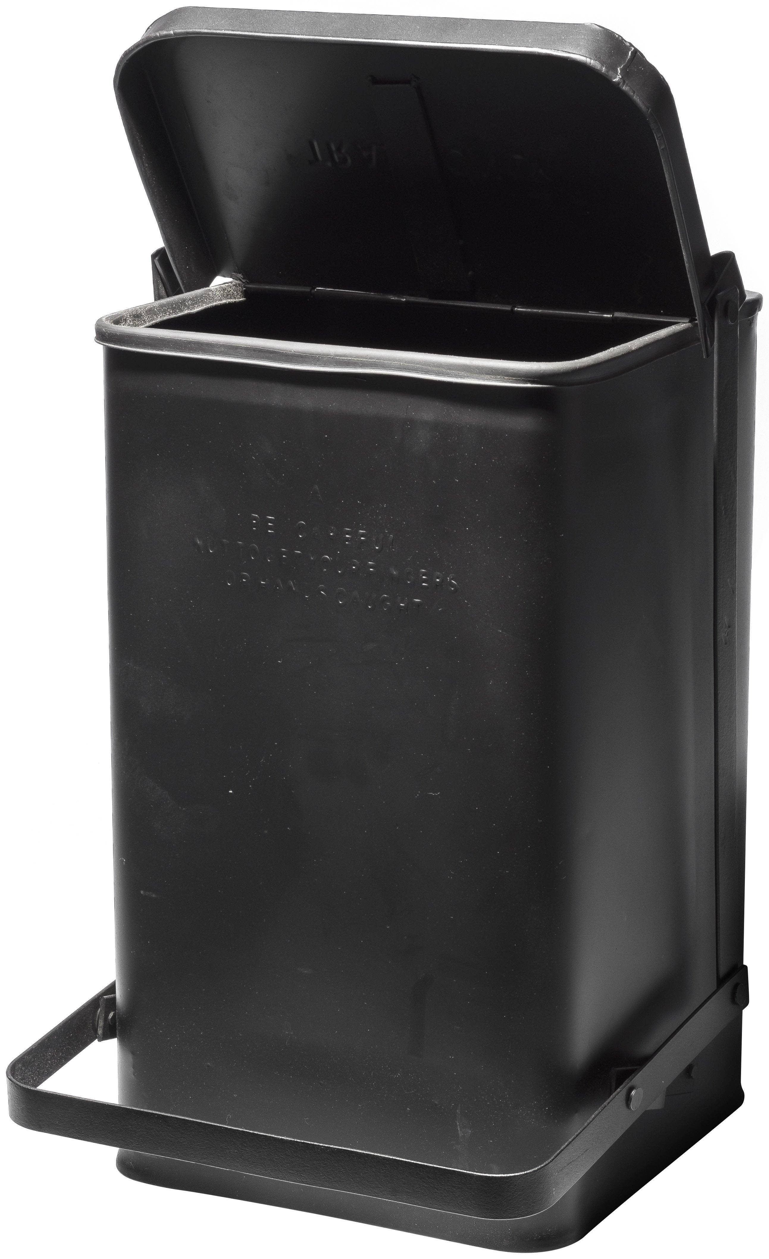 Puebco - Wholesale Trashcan/Trash Bin - STEP TRASH CAN - BLACK1
