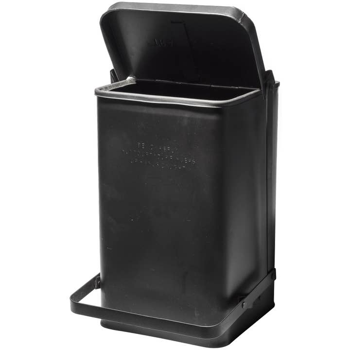 Puebco - Wholesale Trashcan/Trash Bin - STEP TRASH CAN - BLACK1