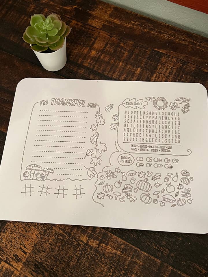 Scheda delle attività del Ringraziamento per la vendita all'ingrosso da parte di Suchfungoods