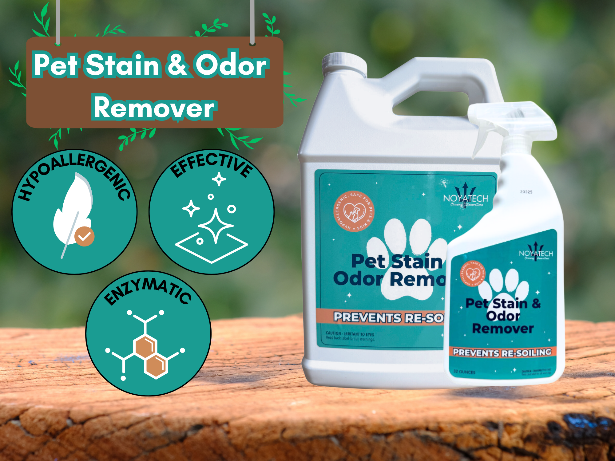 NOYATECH - Wholesale Pet deodorising spray - NOYATECH Pet Stain and Odor Remover - Enzyme Carpet Cleaner and Pet Odor Eliminator for Home. Safe for Pets and kids.4